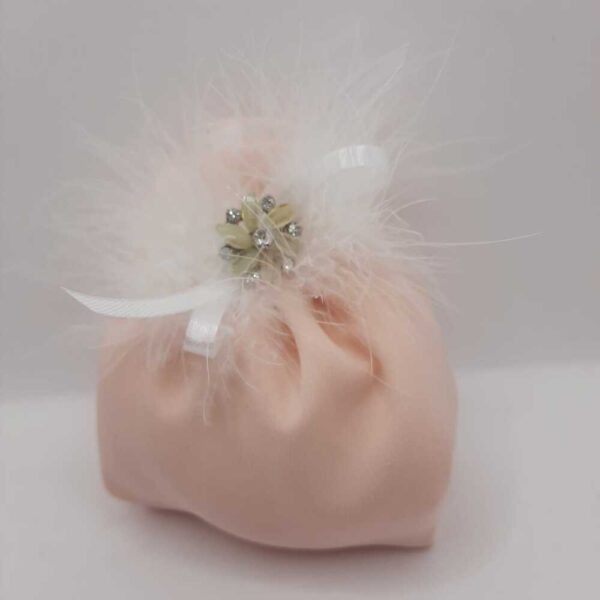 Sacchetto portaconfetti con soffietto crepe de chine