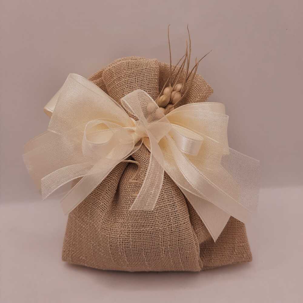 Sacchetto aperto in tessuto garzato T757